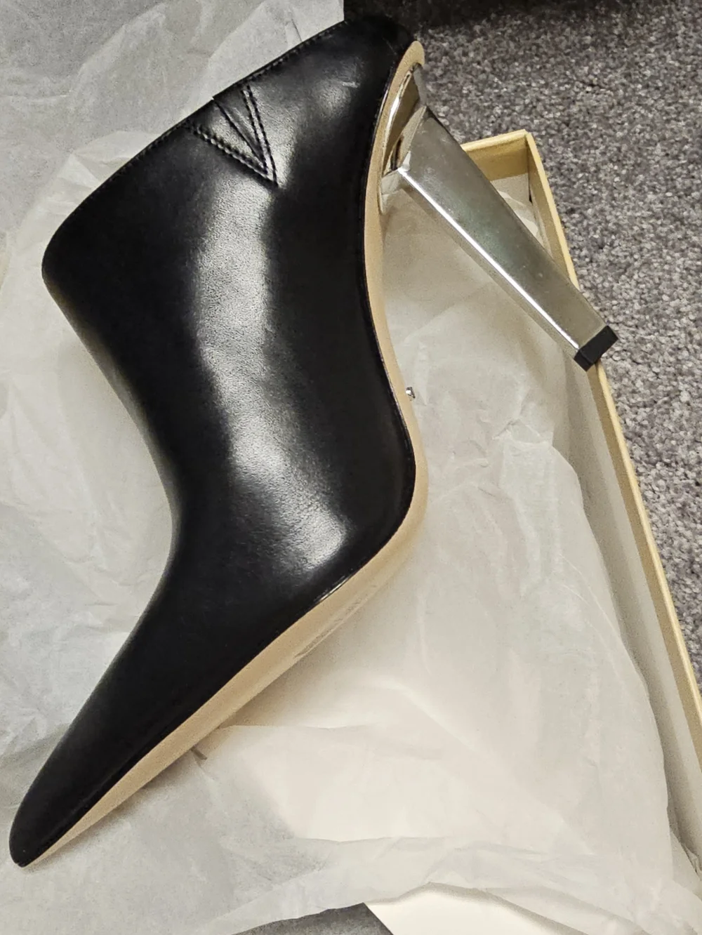 New Michael Kors Halle Leather Mule Pump Sz 7 - Picture 7 of 8